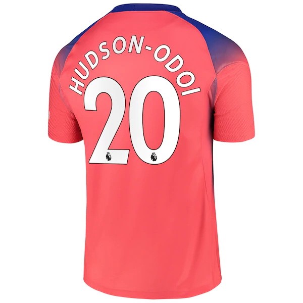 Camiseta Chelsea NO.20 Hudson Odoi Replica Tercera Ropa 2020/21 Naranja